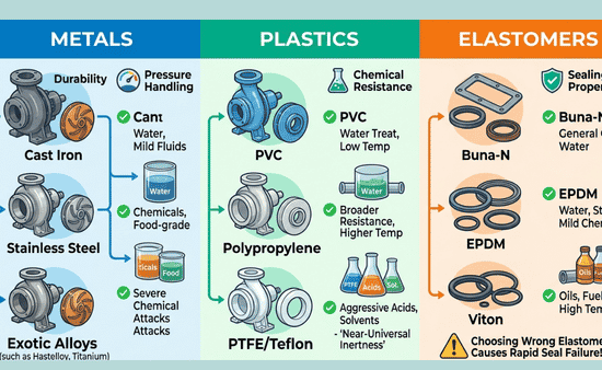 Common Pump Materials and Their Compatibility
